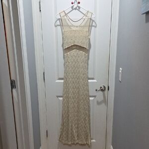 Chic Cream Maxi Dress